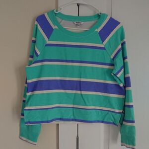 WILDFOX Blue Stripe Sweatshirt size S
